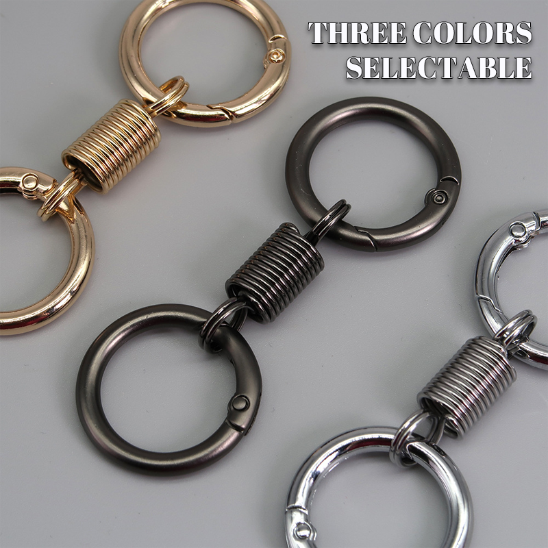 2024Last Day Promotion  - 49% off)Nordic Retro Spring Double Ring Keychain