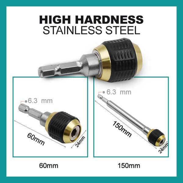 2024 New Year Hot Sale🎁)Quick-release Hexagon Drill Bit Coupling